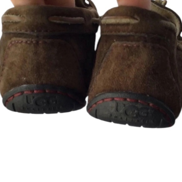 Ugg Dakota espresso slippers drivers dark brown suede shearling Size 6 - Picture 5 of 10